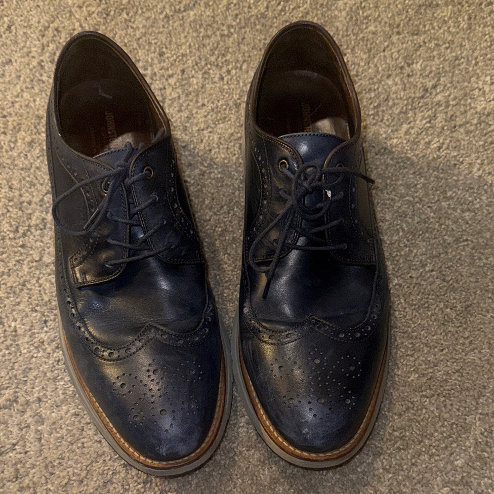 Johnston & Murphy Dark Blue Oxfords
